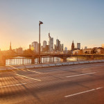 Sonnenuntergang Frankfurt Skyline Sonnenuntergang Frankfurt Skyline