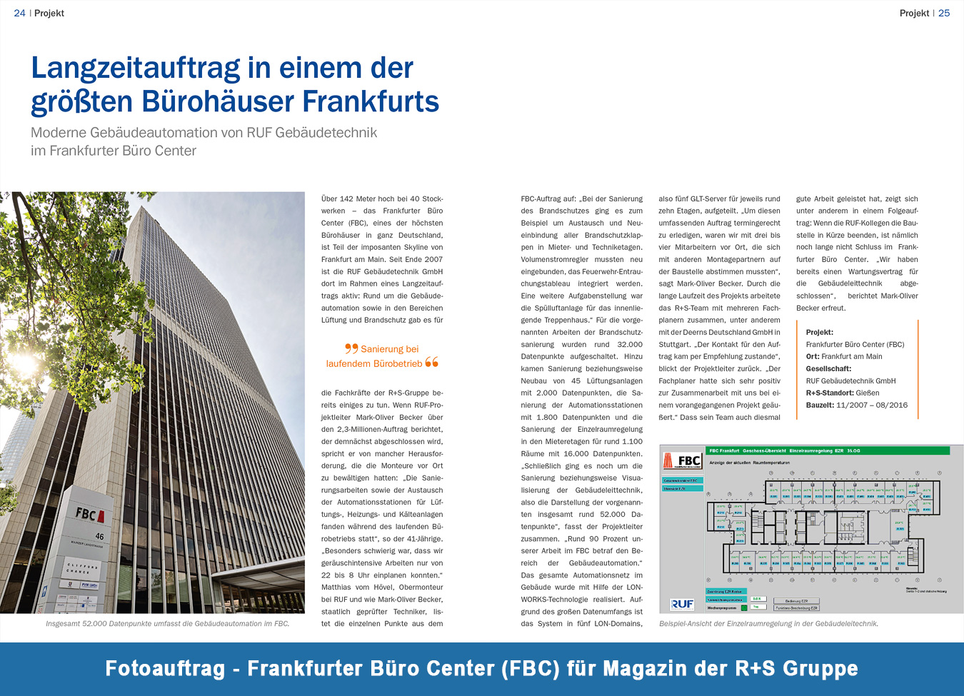 Fotoauftrag R+S Gruppe