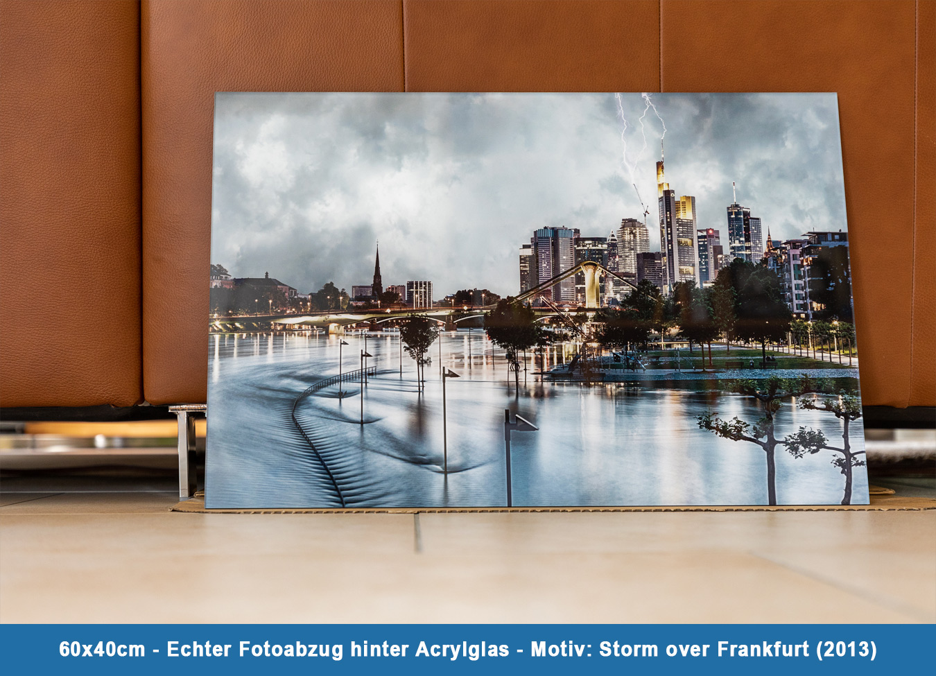 Storm over Frankfurt Acrylglas