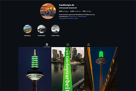 Instagram-Seite FOTOGALERIE FRANKFURT