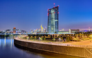 EZB & Skyline Frankfurt Nacht